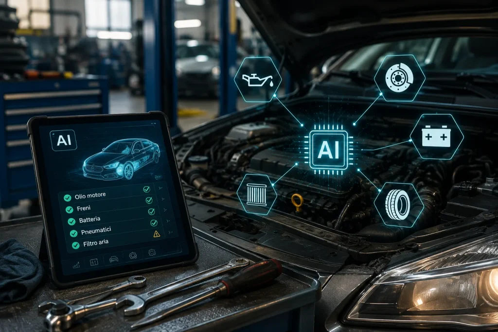 Intelligenza artificiale per la manutenzione dell'auto: spie cruscotto e diagnosi