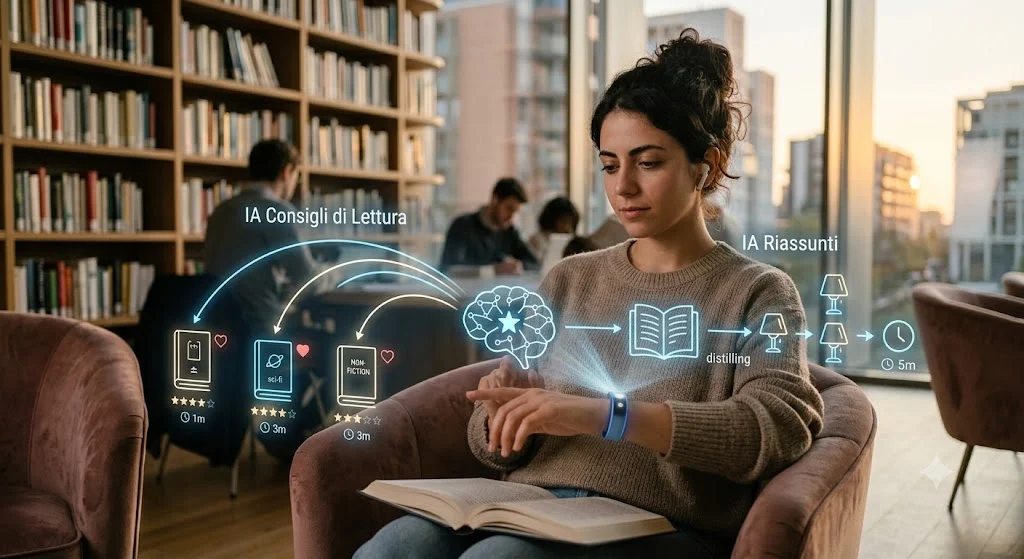 Come l'intelligenza artificiale aiuta a scegliere e riassumere libri
