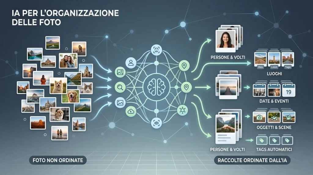Intelligenza artificiale usata per organizzare e trovare doppioni nelle foto di famiglia