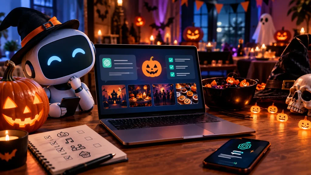 Come usare l'IA per Halloween: costumi, decorazioni e feste a tema