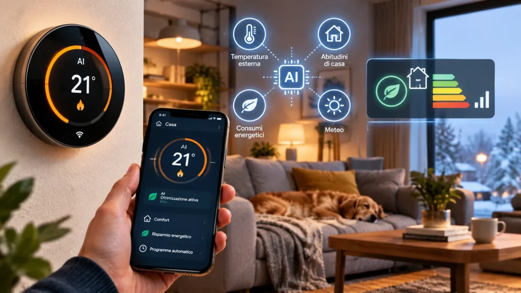 Termostati smart: come l'IA ottimizza il riscaldamento di casa