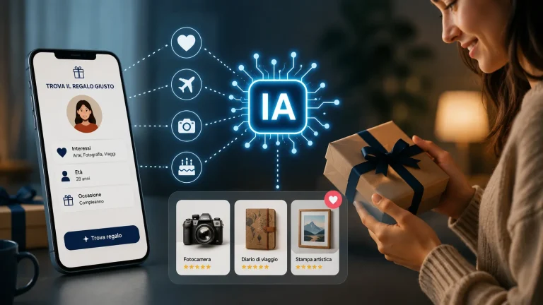 Intelligenza artificiale usata per trovare idee regalo personalizzate