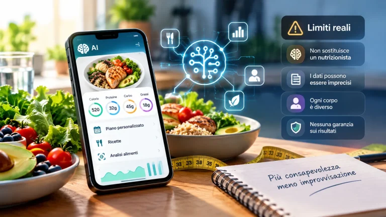 Dieta e nutrizione con l'IA: app e limiti reali